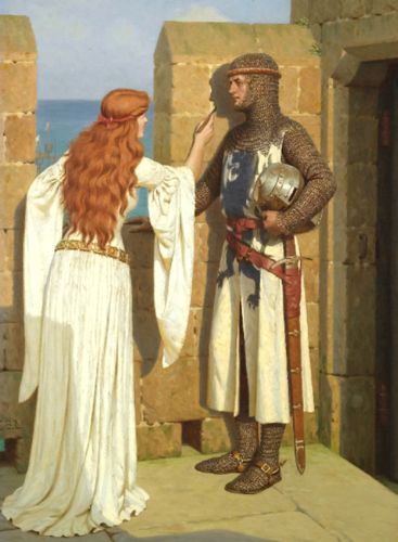 Edmund Leighton, Medieval Core, Edmund Blair Leighton, Medieval Revival, Medieval Princess, Pre Raphaelite Art, Medieval Paintings, Medieval Aesthetic, Romantic Paintings