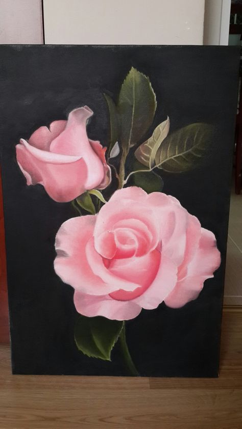 Painting Of Roses Easy, Rose Painting Acrylic, Watercolor Paintings Nature, Folk Art Flowers, Abstract Art Painting Diy, Landscape Art Painting, Amazing Art Painting, Rose Painting, Flower Art Painting