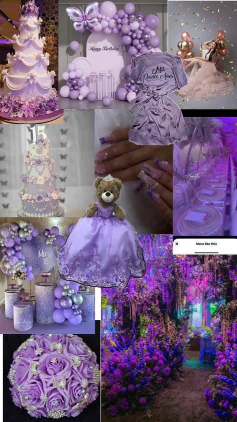 Purple quince dream board Purple Quince Decorations, Purple Quinceanera Ideas, Quinceanera Decor, Purple Quinceanera, Sweet 15 Party Ideas Quinceanera, Sweet 15 Party Ideas, Purple Quince, Quince Decorations, Quinceanera Ideas