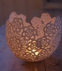 Doilies Diy, Make A Lampshade, Doily Art, Doilies Crafts, Modern Ideas, Do It Yourself Crafts, Shabby Chic Diy, Embroidered Cushions, Stencil Crafts