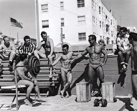 Muscle beach, Venice Beach California classic bodybuilding photo Muscle Beach California, V Taper, Human Perspective, Golden Era Bodybuilding, Old School Bodybuilding, Beast Workout, Summer Plan, Gym Uniform, Muscle Bodybuilder