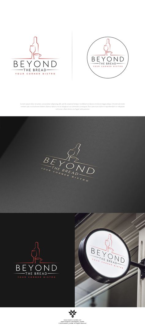 Modern Restaurant Logo Design Ideas, Bistro Logo Design, Bistro Branding, Restaurant Brand Design, Bistro Logo, Restaurant Branding Identity, Bistro Ideas, Wine Bistro, Restaurant Logos