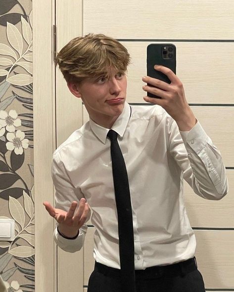 The Golden Boy, Chloe Walsh, Adrien Agreste, Blonde Boys, White Hair, Boyfriend Pictures, Boyfriend Material, White Shirt, Straight Hairstyles