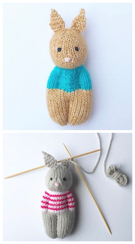 Knit One-Piece Izzy Buddy Dolls Toy Knitting Patterns - Knitting Pattern Toy Knitting Patterns, Knitted Dolls Free, Knitted Doll Patterns, Knitting For Charity, Animal Knitting Patterns, Knitting Patterns Toys, Knitted Animals, Beginners Knitting, Beautiful Knitting