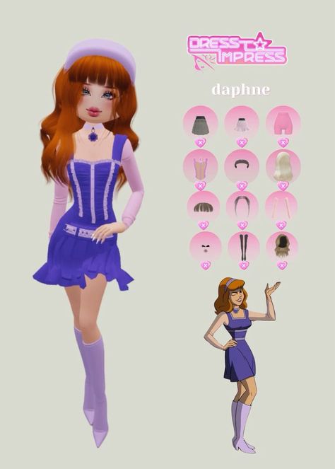 Daphne Scooby Doo, Movie Star Dress, Theatre Dress, Doctor Dress, Dti Ideas, Dti Fits, European Summer Outfits, Dti Outfits, Toca Life