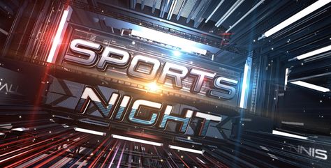 Sports Night Broadcast Pack Broadcast Graphics, Sport Graphics, Optical Flares, Sports Channel, Good Day Song, Sports Graphics, Different Sports, Cartoon Logo, After Effects Projects