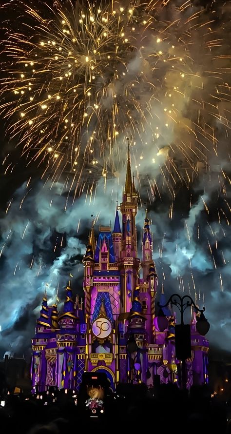 Disneyland Fireworks Wallpaper, Disneyland Vision Board, Disney Wallpaper Castle, Disneyland Wallpaper Iphone, Disney Castle Wallpaper, Disney Castle Fireworks, Disneyland Florida, Disneyland Aesthetic, Disney World Pictures