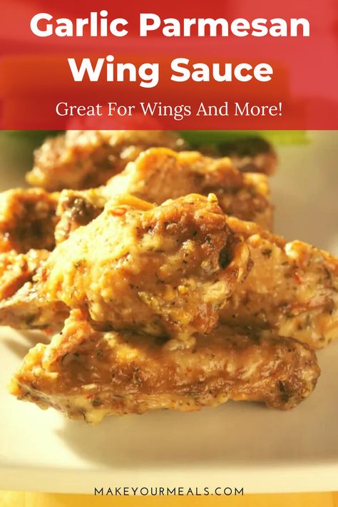 With the Super Bowl right around the corner, it is time to try this Garlic Parmesan Wing Sauce! This sauce is a favorite for those who don’t like spicy or traditional Buffalo Wings. And with 3 ingredients, it couldn't be easier to make! Chicken Wings Dipping Sauce, Wings Dipping Sauce, Chicken Wings Sauces, Chicken Wing Dipping Sauce, Sauce For Chicken Wings, Sauce For Shrimp, Wing Sauce Recipe, Cooking Raw Shrimp, Wing Flavors