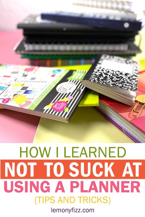 How do you use a planner when you suck at being consistent. Get ideas to use your planner for creative journaling, to-do list, bullet journaling, and tracking. Create inserts, use sticky notes, and more. Scrapbook Planner Ideas, How To Write In A Planner, Decorating Planner Ideas, Happy Planner Hacks, Productivity Stickers, Planner Layout Ideas, To Do List Organization, Use Sticky Notes, Planner For School