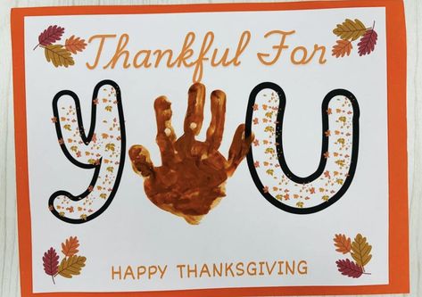 Thanksgiving Crafts Handprint, Thanks Giving Art For Toddlers, Toddler Thankful Crafts, Give Thanks Crafts For Kids, Thank Giving Crafts, Giving Thanks Art For Toddlers, Thankful Art For Toddlers, What Are You Thankful For Preschool, Thanksgiving Placemat Craft Preschool