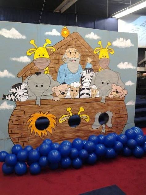 Noahs Ark Vbs, Noahs Ark Decorations, Ark Craft, Noahs Ark Party, Noahs Ark Theme, Noahs Arc, Vbs Themes, Bible Story Crafts, Sunday School Crafts For Kids