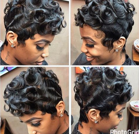 Short Wigs For Women, Sassy Hairstyles, Short Hair Styles African American, Finger Wave, Chic Short Haircuts, Cut Life, Easy Hairstyles For Medium Hair, Quick Weave Hairstyles, Fabulous Hair