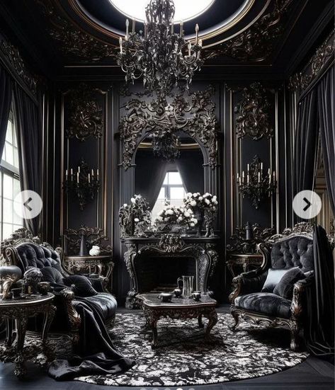 Modern Gothic Home, بيوت ملكية, Dark Mansion, Gothic Homes, Dark Luxury, Old Victorian House, Gothic Mansion, Gothic Interior, Victorian Home Decor