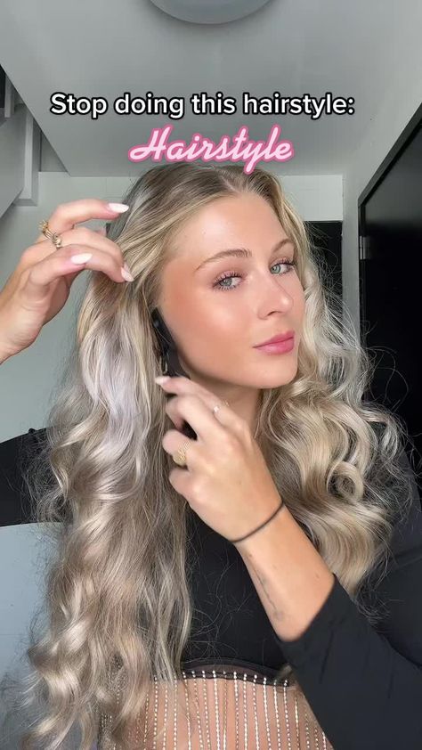 Follow 4 more hairstyles ✨ #hairstyle #hairtok Hair Tutorials For Medium Hair, Peinados Fáciles Para Cabello Corto, Hair Stylies, Work Hairstyles, Hairdo For Long Hair, Hair Stylist Life, Easy Hairstyles For Long Hair, Homecoming Hairstyles, Hair Videos