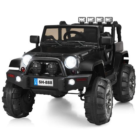 Amazon.com: Costzon Ride On Truck, 12V Battery Powered Electric Ride On Car w/ 2.4 GHZ Bluetooth Parental Remote Control, LED Lights, Double Doors, Safety Belt, Music, MP3 Player, Spring Suspension (Black): Gateway Kids Garage, Magic Car, Riding Toys, Bluetooth Remote, Kids Adventure, Truck Car, Safety Belt, Mp3 Music, Ride On Toys