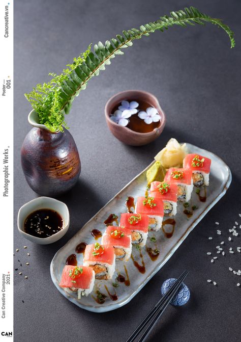 AB Sushi on Behance Sushi Design, Restaurant Photography, Sushi Art, Sushi Set, Kiosk Design, Sushi Plate, Photography Product, Sushi Recipes, Broccoli Salad