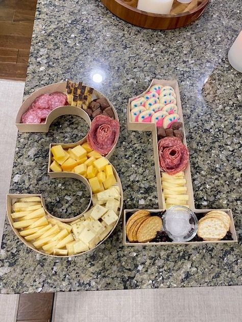 We are turning paper mache numbers into a cute charcuterie birthday board! Paper Mache Number Charcuterie, Paper Mache Numbers Birthday, Paper Mache Charcuterie, Number Charcuterie Board, Charcuterie Numbers, Diy Paper Mache, Charcuterie Board Diy, Charcuterie Board Meats, Letter Cake