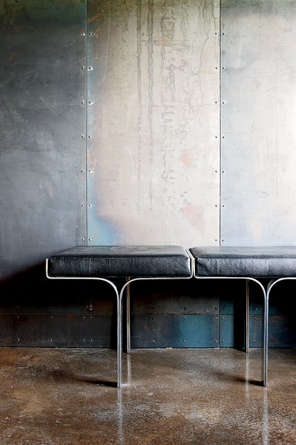 Pretty sure we are going with our polished concrete floors idea for downstairs Metal Facade, Design Industrial, Polished Concrete, Furniture Details, Steel Wall, Interior Furniture, Concrete Floors, 인테리어 디자인, Interior Spaces