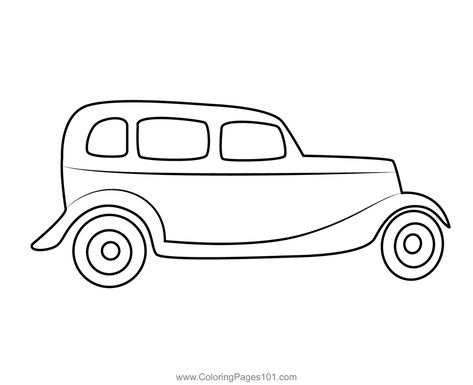 Old Vintage Car Coloring Page Vintage Car Drawing Easy, Cars Printable, Car Drawing Easy, Cars Coloring, Old Vintage Cars, Black And White Cartoon, Inspiration Painting, Truck Coloring Pages, Cars Coloring Pages