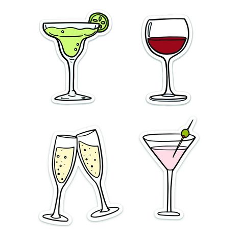 Cocktail party stickers perfect for your next event! #cocktailparty #party #drinks #pinners . #Alcohol_Stickers_Printable #Drink_Stickers_Printable #Stickers_Packs_Aesthetic #Margarita_Tattoo_Drinks Champagne Sticker, Alcohol Stickers, Drinks Stickers, Drink Drawing, Wine Margarita, Cocktails Drawing, Cocktails Clipart, Diwali Design, Beer Stickers