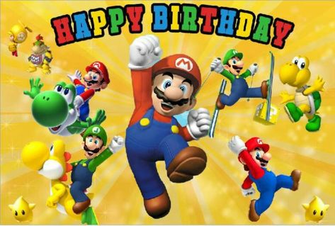 7x5ft Super Mario Background Mario Bros Backdrops Vinyl Photo Backdrops 1EE Super Mario Background, Super Mario Backdrop, Mario Backdrop, Mario Background, Decoration Studio, Vinyl Photo, Birthday Party Photography, Today Is My Birthday, Birthday Photography