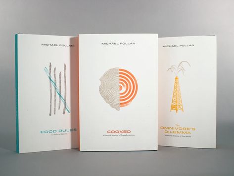 Another project in my illustration class was to create special edition hardcovers for critically acclaimed food writer Michael Pollan. We selected, Food Rules, Cooked and The Omnivore's Dilemma.   ...