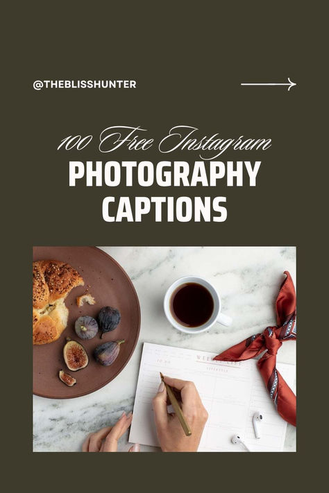 Person writing Instagram Captions and title 100 Free Instagram Photography Captions Photography Captions, Scenic Travel, Instagram Photography, Unique Photography, Free Instagram, Instagram Captions, Amazing Photography, Finding Yourself, Photography