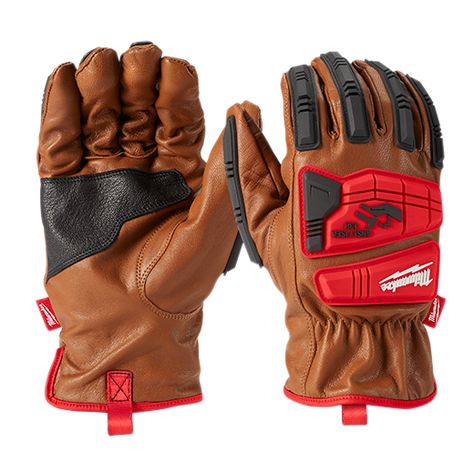 Leather Work Gloves, Safety Gloves, Milwaukee Tools, Safety Gear, Work Gloves, Buffalo Leather, Level 3, Leather Work, Comfortable Tops