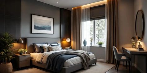 7 Stylish Male Bedroom Ideas to Transform Your Space Male Bedrooms, Male Bedroom, Male Bedroom Ideas, Mens Bedroom, Rustic Retreat, Wooden Bed Frames, Clever Storage Solutions, Functional Furniture, Wooden Bed