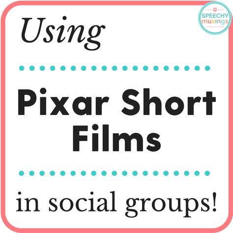 This is a fabulous guest blog post by Lisa Erwin of My Speech Tools. “All they do in speech is play games.” Have you heard that comment before? Well, sometimes we watch movies too! Movie clips and sho Elsa Support, Social Skills Videos, Social Skills Games, Pixar Shorts, Social Skills Lessons, Social Skills Groups, Social Skills Activities, Teaching Social Skills, Social Communication