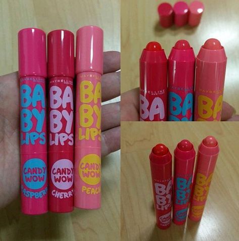 New in Asia: Maybelline Baby Lips Candy Wow Lip Pencils Baby Lips Maybelline, Alat Makeup, Lip Balm Collection, Lip Gloss Collection, Baby Lips, Lip Smackers, Lip Glosses, Lip Pencil, Makeup Eyeliner