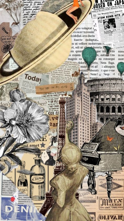 #newspaper Newspaper Collage Background, Paper Collage Ideas, Yearbook Collage, Newspaper Scrapbook, Newspaper Pictures, Ap Photography, Newspaper Theme, Newspaper Aesthetic, Newspaper Vintage