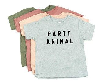 Party animal birthday shirt | Etsy Baby Birthday Shirts, Kids Valentines Shirts, Mom Of Boys Shirt, Block Font, Toddler Valentines, Sibling Shirts, Boy Shirt, Birthday Party Shirt