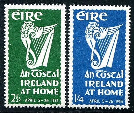 Irish Harp, Post Stamps, Post Stamp, Postal Stamps, Harp, The Gathering, The Rose, Postage Stamps, Mint