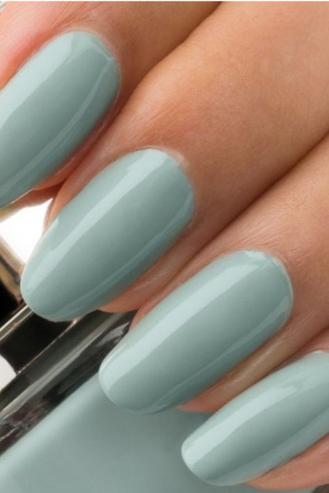 Dark Skin Nail Color, Nail Colors For Pale Skin, Mint Green Nails, Mint Nails, Sheer Nails, Opi Nail Colors, Fun Nail Colors, Elegant Nail, Elegant Nail Designs