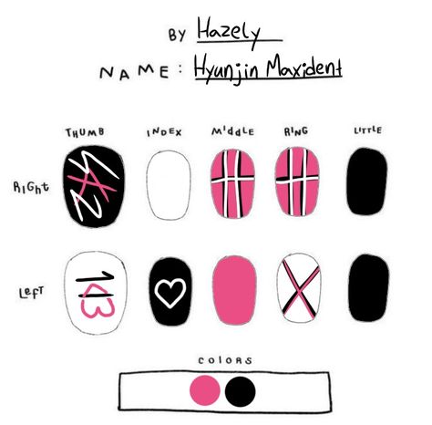 Maxident Skz Inspired Nails, Hyunjin Inspired Nails, Skz Nail Art Ideas, Skz Nail Art Design, Txt Inspired Nails Temptation, Case 143 Nails, Maxident Nails Skz, Skz Themed Nails, Kpop Inspired Nails Skz