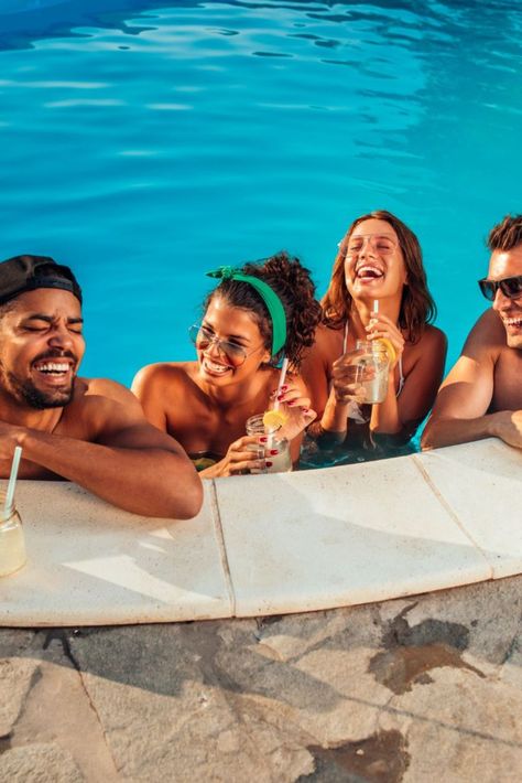 Pool partyy has been a trend this days. Bond with your friends by the pool. #poolparty #birthdaypartypool #pool #swimming Hotel Photoshoot With Friends, Pool Campaign, Pool Party Photoshoot, Beer Campaign, Tea Photoshoot, Pool Lifestyle, Clean Pool, Pool Party Ideas, Pool Vibes