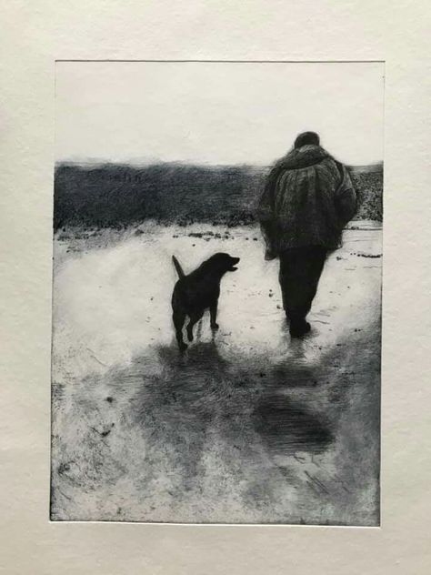 Not Fitting In Art, Aquatint Printmaking, Drypoint Printmaking, Etching Prints, Charcoal Art, Arte Inspo, Monoprint, Dog Paintings, Art Plastique