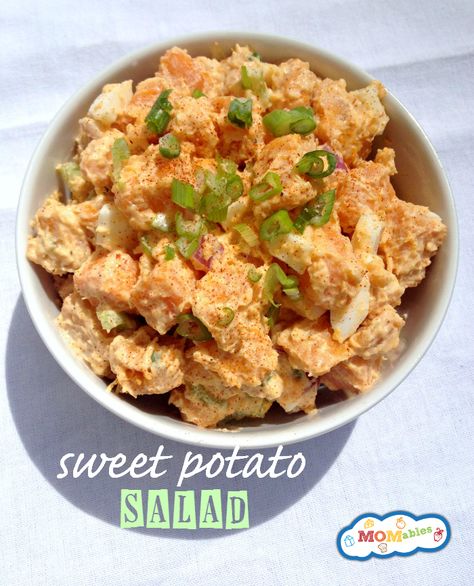 Want a twist on fruit salad and a healthy option to a banana split? Try our fun recipe that is bite sized! Sweet Potato Salad Recipe, Potato Salad Mustard, Potato Salad Dressing, Potato Salad Recipe Easy, Potato Salad With Egg, Sweet Potato Salad, Classic Potato Salad, Bacon Potato Salad, Easy Potato Salad