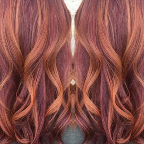 Top 100 red hair with blonde highlights photos Copper, Plum and Blonde Balayage by the Very Talented Rucci Artist Ashley Tackman. This Is So Beautiful. LOVE LOVE LOVE This. #balayage #hairpainting #highlights #longhair #redhair #copperhair #redhairwithblondehighlights #plumhair #purplehair #modersalon #americansalon #balayagedandpainted #hairbyashleytackman #ashley_at_rucci #denverstylist... Red Hair With Blonde, Red Purple Hair, Balayage Hair Blonde Medium, Light Red Hair, Purple Hair Highlights, Red Hair With Blonde Highlights, Anna Hair, Hair With Blonde Highlights, Red Hair Inspiration