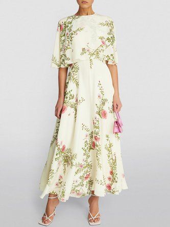 Maxi Dresses For Women, Mother Of The Bride Outfit, Mini Top, Floral Print Maxi Dress, Stretchy Dress, Floral Print Maxi, Giambattista Valli, Floral Dresses, Understated Elegance