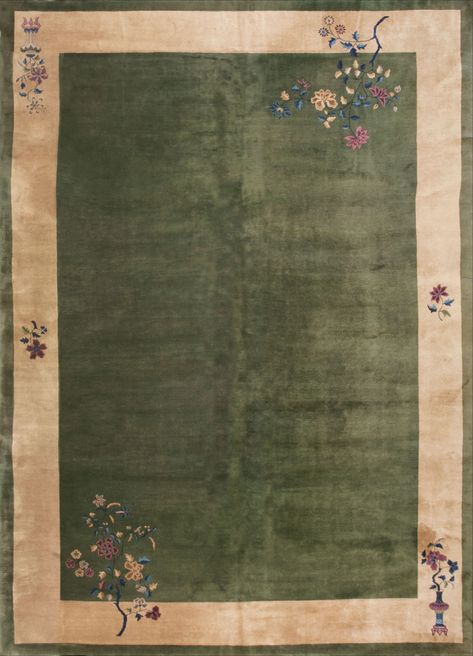 Chinese Art Deco Carpet Stock Id: 23494 Circa: 1920 Width: 11' 0'' ( 335 cm ) Length: 15' 6'' ( 472 cm )  https://www.antiquerugstudio.com/Chinese%20-%20Art%20Deco/23494  #staysafe #stayhome  #chineseartdeco #chineseartdecocarpet #antiquechineseartdecorug #antique #handmade #artwork #finecarpet #floorplan #flooring #interior #interiordesign Chinese Art Deco Rug, Carpet Illustration, Chinese Carpet, Mood Board Bedroom, Chinese Deco, Art Deco Carpet, Carpet Fabric, Chinese Art Deco, Art Deco Rug