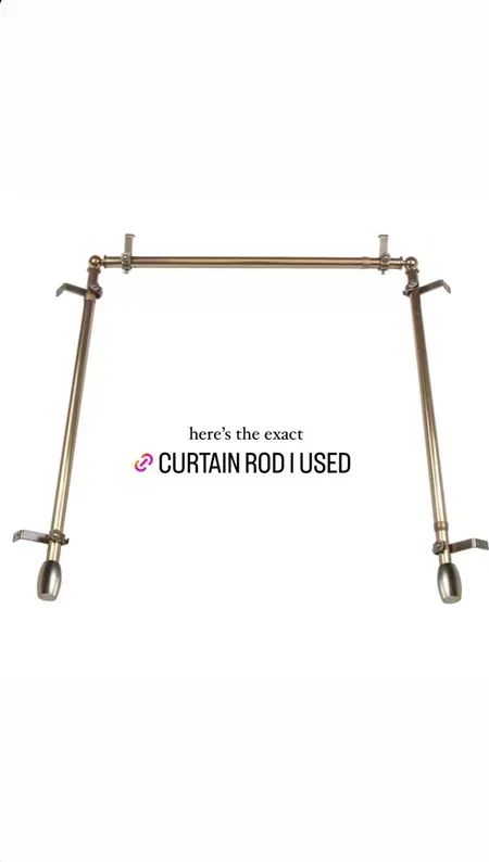 Curtain rod I used for the makeshift canopy bed🤍 #LTKhome Curtain Rod Canopy, Rental Home Decor, Canopy Curtains, Canopy Bed, Creative Furniture, Diy Home Improvement, Curtain Rod, Diy Home Crafts, Curtain Rods