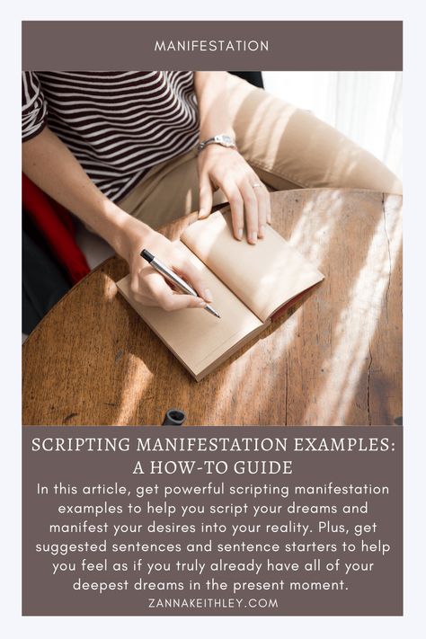 Manifestation Examples, Scripting Journal, Scripting Manifestation, I Love Sleep, Sentence Starters, Manifesting Abundance, Divine Timing, The Present Moment, Present Moment