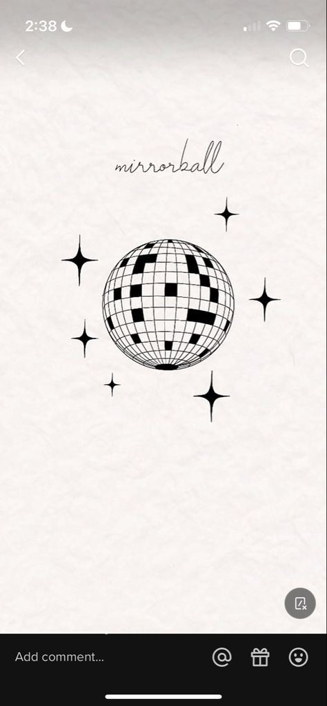 Disco Ball Outline Tattoo, Tiny Mirror Ball Tattoo, Aspirational Tattoos, Mirrorball Tatoos, Mirrorball Tattoo Design, Disco Ball Tattoo Design, Small Disco Ball Tattoo, Tiny Disco Ball Tattoo, Disco Ball Tattoo Simple