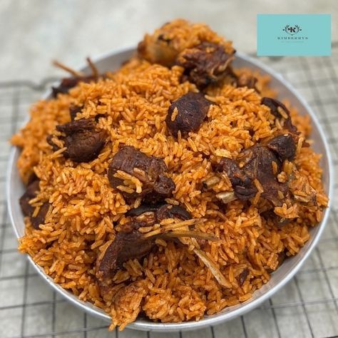 Senegalese Jollof Rice, Native Rice, Ugandan Food, African Recipes Nigerian Food, West African Food, Africa Food, African Cooking, Nigerian Food, Healthy Food Dishes