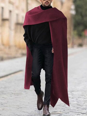 I found this amazing Mens Irregular Loose Sleeveless Mid-length Cloak with US$23.99,and 14 days return or refund guarantee protect to us. --Newchic Floor Length Coat Men, Male In Suit, Floor Length Coat, Mens Cloak, Photo Cute, West Wedding, Coat Men, Make Money Now, Chic Clothes