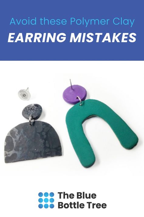 Sanding Clay Earrings, Easy Clay Polymer Earrings, Leftover Polymer Clay, Polymer Clay Earring Backs, How To Make Polymer Clay Shiny, Sculpey Earrings Diy, Diy Trendy Earrings, Best Selling Clay Earrings, How To Color Polymer Clay