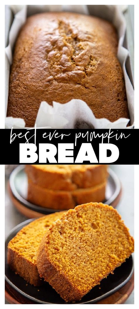 Simple Pumpkin Bread Recipe Simple Pumpkin Bread, Orange Cheesecake Recipes, Iced Pumpkin Cookies, Easy Pumpkin Bread, Chocolate Pumpkin Cake, Best Homemade Bread Recipe, Zucchini Banana Bread, Pumpkin Bread Easy, Thanksgiving Entertaining