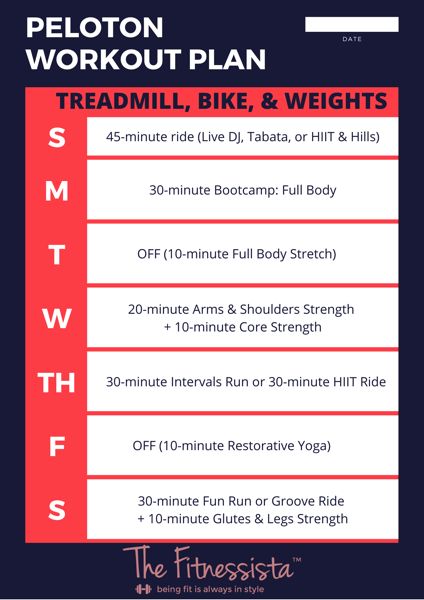 Peloton Workout Plan, Peloton Workout, 30 Minute Hiit, How To Have A Good Morning, Weekly Workout Plans, Treadmill Workouts, 30 Minute Workout, Workout Plans, Workout Schedule